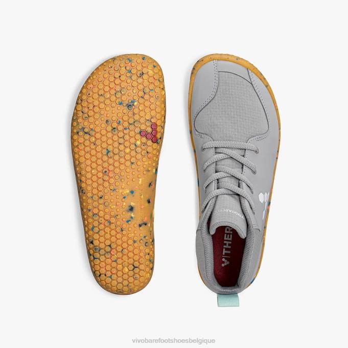 Vivobarefoot primus bootie ii tous temps juniors enfants B0X2185 zinc