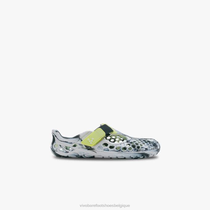 Vivobarefoot préscolaire ultra bloom enfants B0X2222 blanc obsidienne