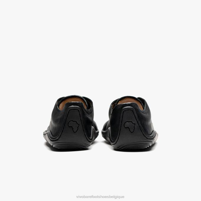 Vivobarefoot juniors de l\'école d\'addis enfants B0X2224 noir