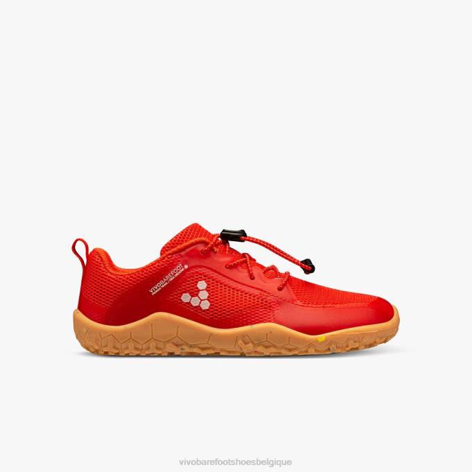 Vivobarefoot primus trail ii fg enfants enfants B0X2174 corail de feu