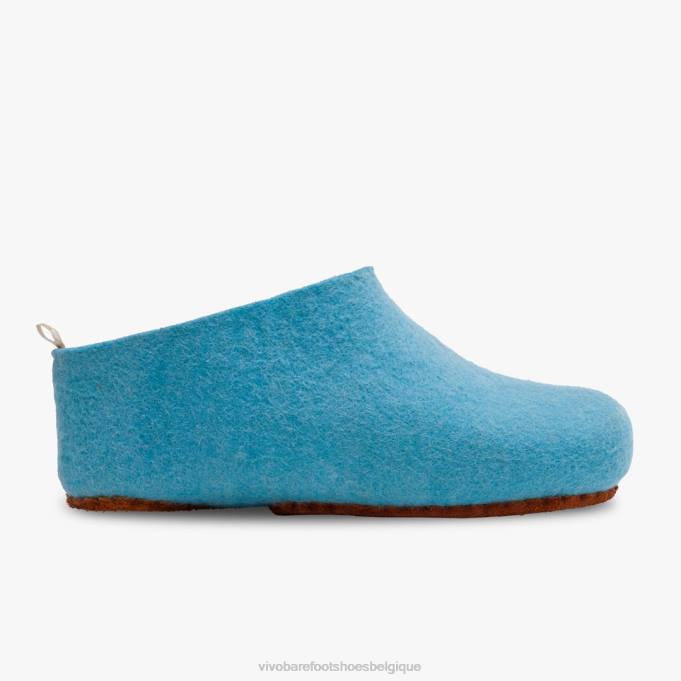 Vivobarefoot pantoufle en feutre mim Hommes B0X256 aqua